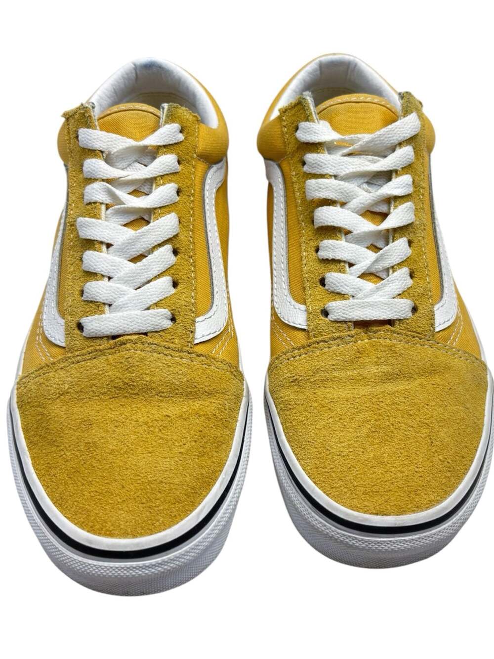Vans Old Skool Ochre True White Suede Canvas Sneakers